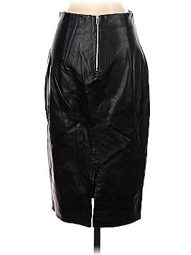 Zara Basic Faux Leather Skirt (view 2)