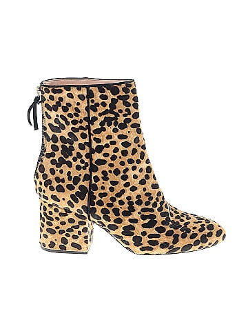 J crew hot sale leopard boots