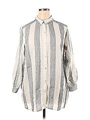 Catherines 3/4 Sleeve Button Down Shirt