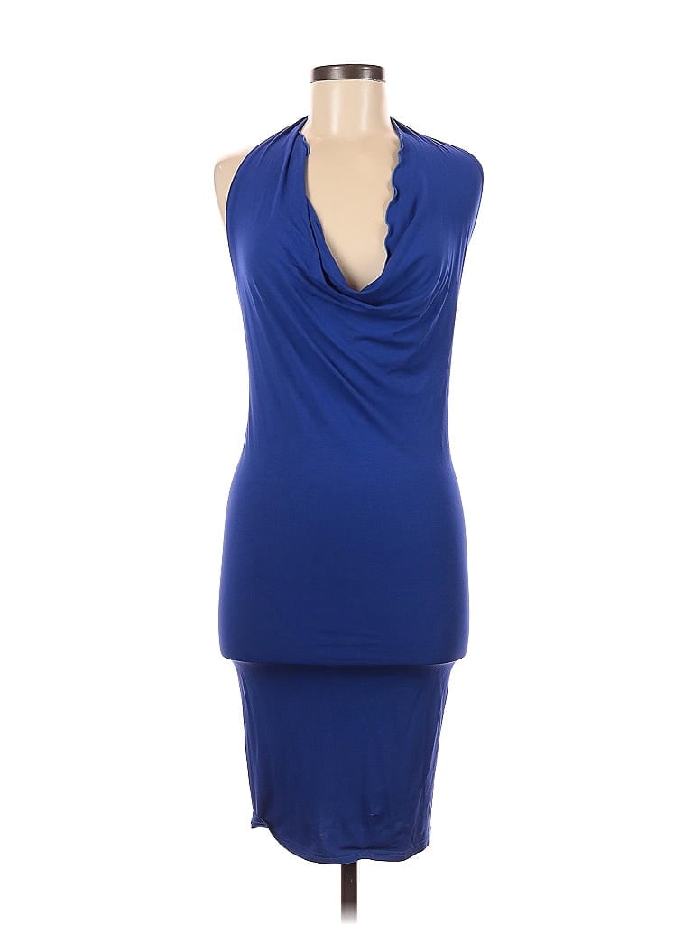 Nectar Creations Solid Blue Cocktail Dress Size Med - Lg - photo 1