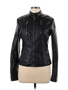 Kate and mallory on sale faux leather jacket