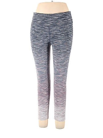 Calvin Klein Performance Marled Multi Color Blue Leggings Size XL - 36% off
