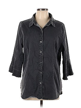 Belle By Kim Gravel 3/4 Sleeve Button-Down Shirt (view 1)
