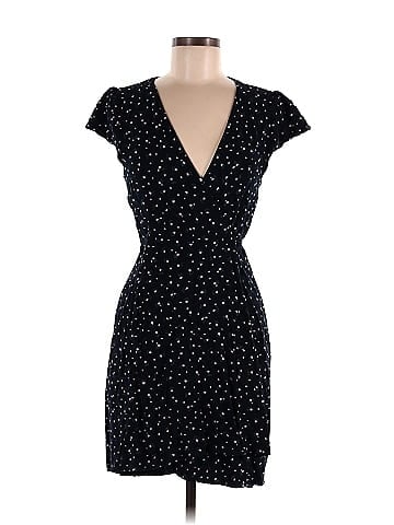Brandy Melville 100% Viscose Polka Dots Black Casual Dress Size M - 44% off
