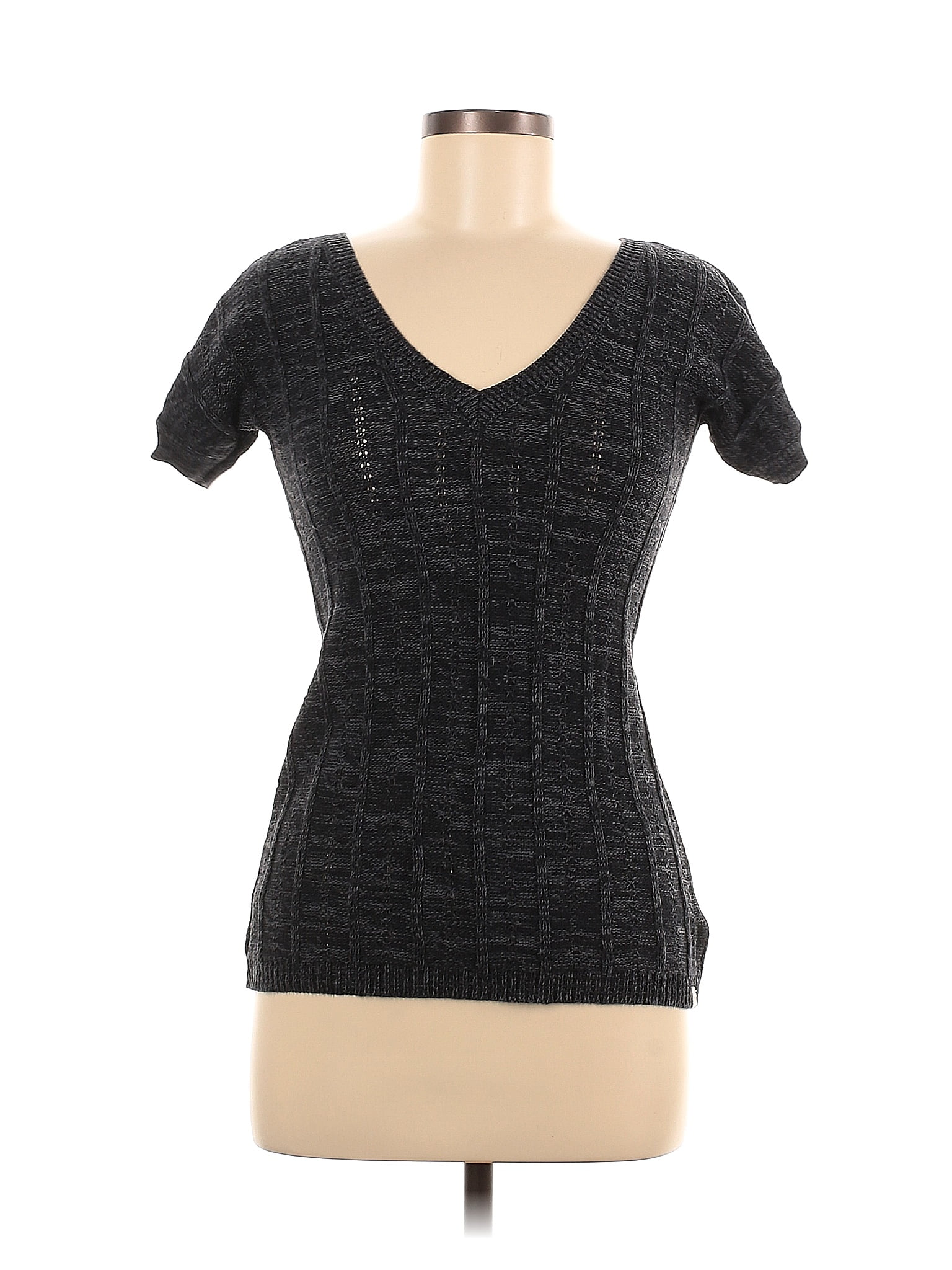 Roxy 100% Cotton Color Block Black Gray Pullover Sweater Size M - 62% off