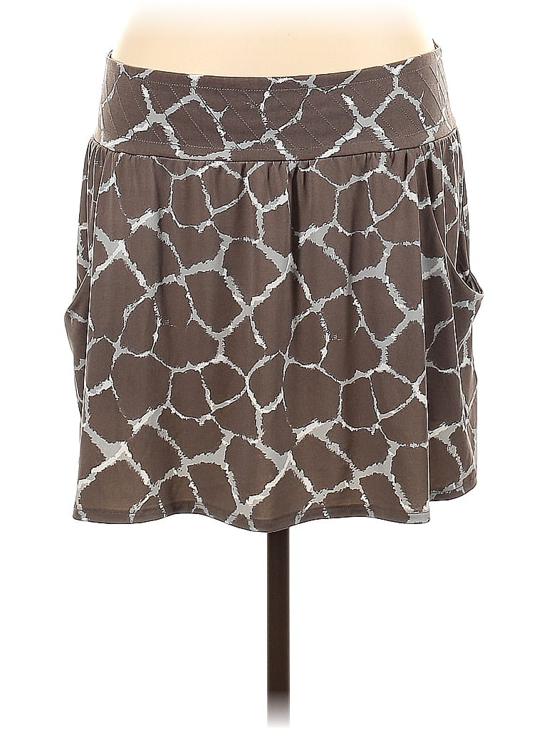 Banana Republic Factory Store Tortoise Brown Casual Skirt Size L - photo 1