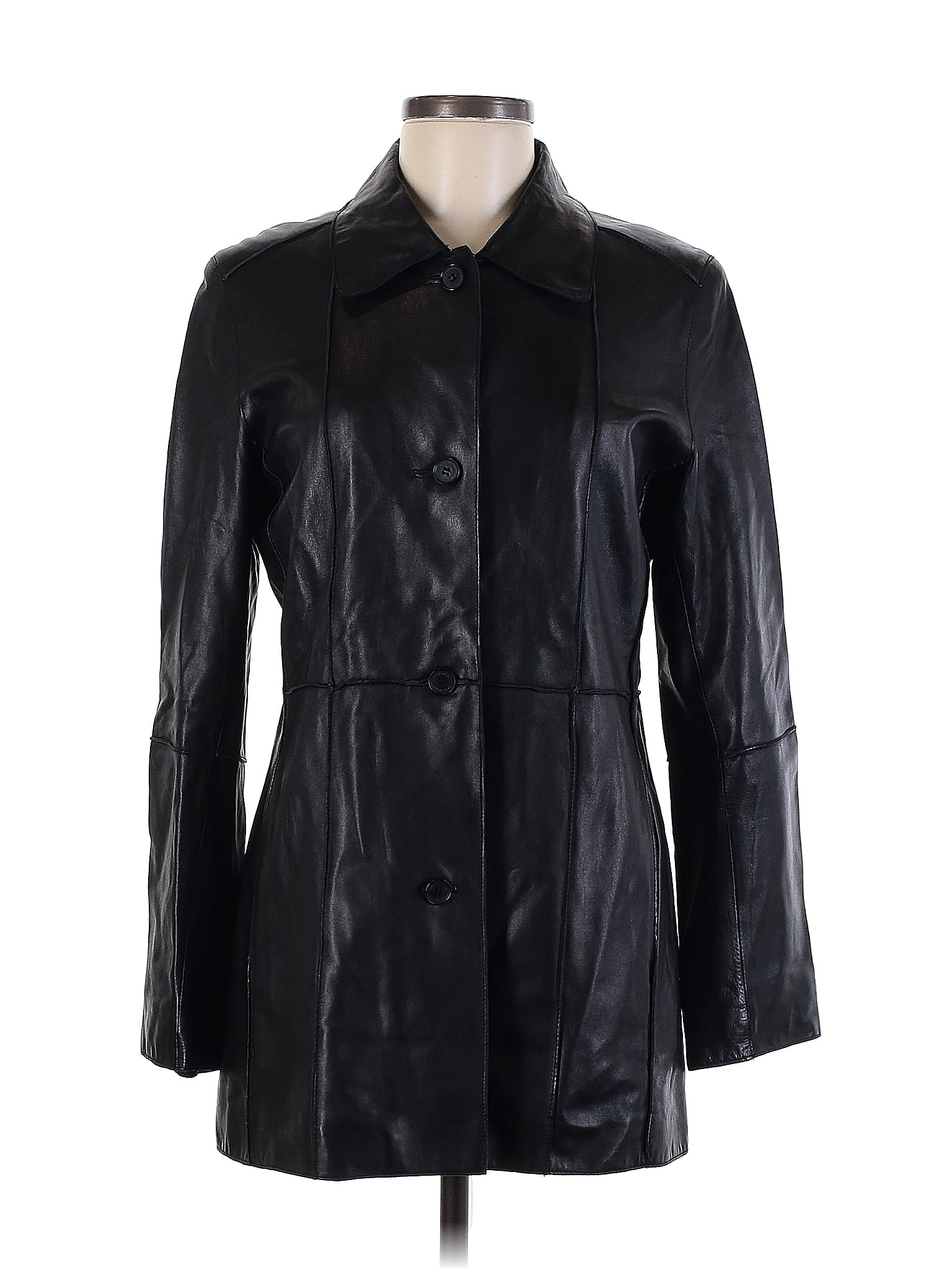 Avec Les Filles Faux Leather Aviator Jacket - Glazed Chocolate