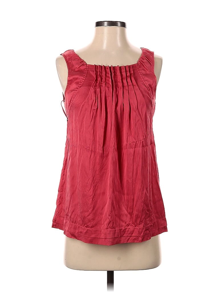 Pre-owned Bcbgmaxazria Sleeveless Blouse In Red