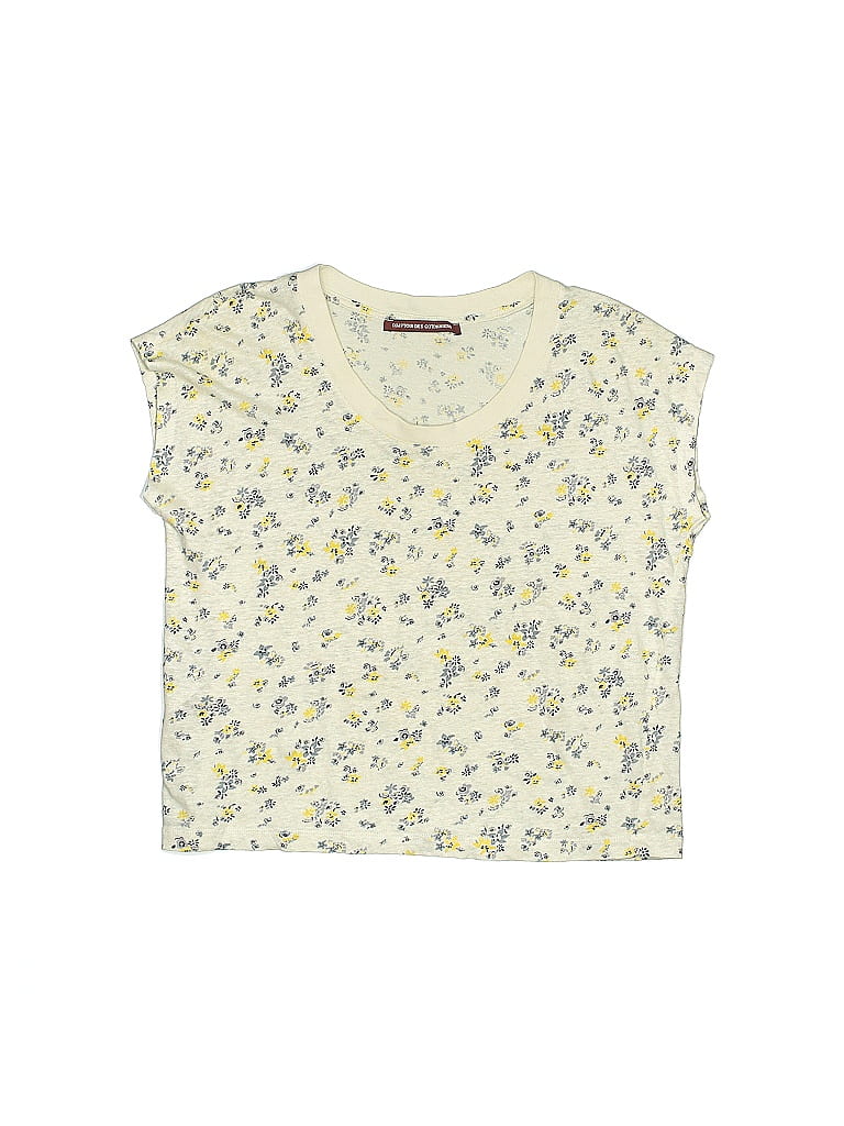 T-Shirt Haut Femme Comptoir Des Cotonniers - XS - Viscose Laine Soie Beige - Occasion Très Bon état