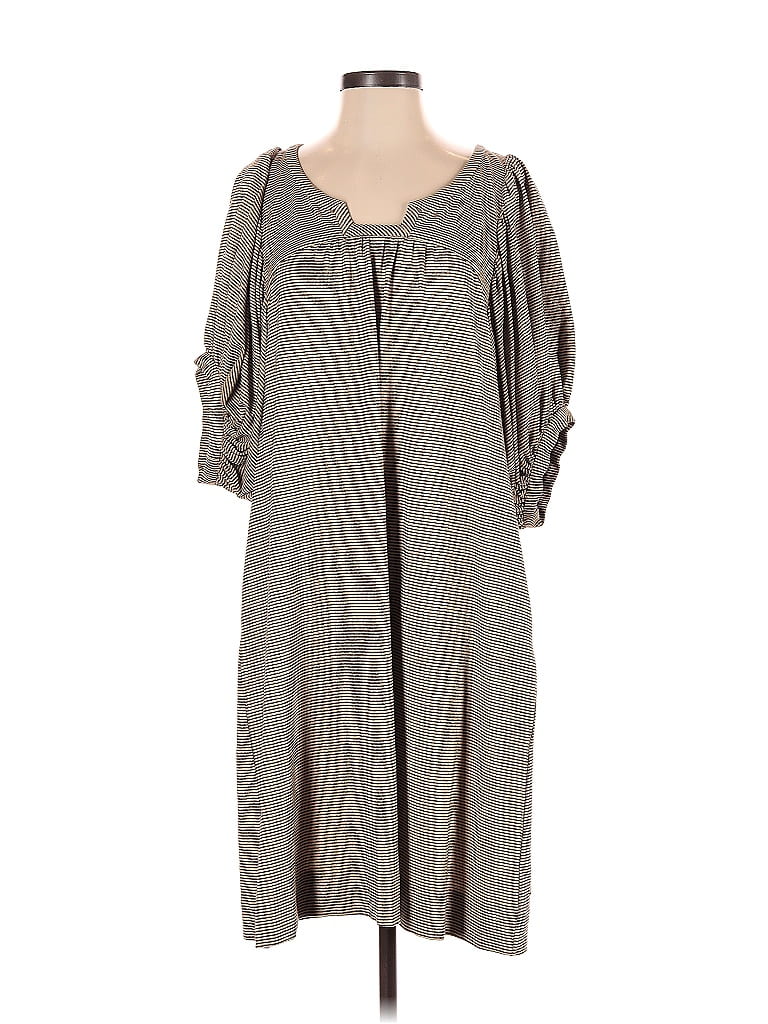 Nicole Miller Marled Gray Casual Dress Size P - photo 1