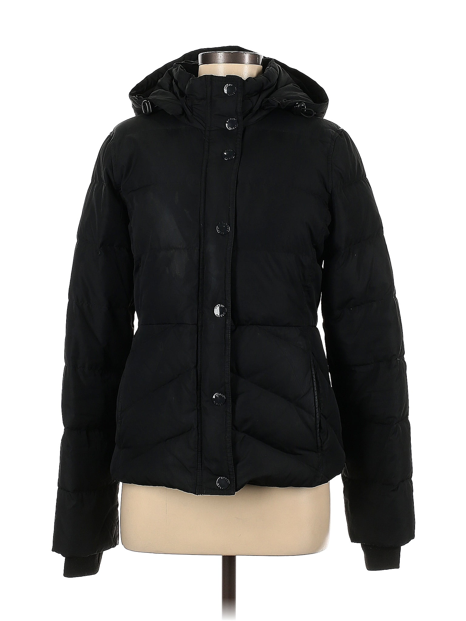 J.Crew Solid Black Coat One Size - 83% off | ThredUp
