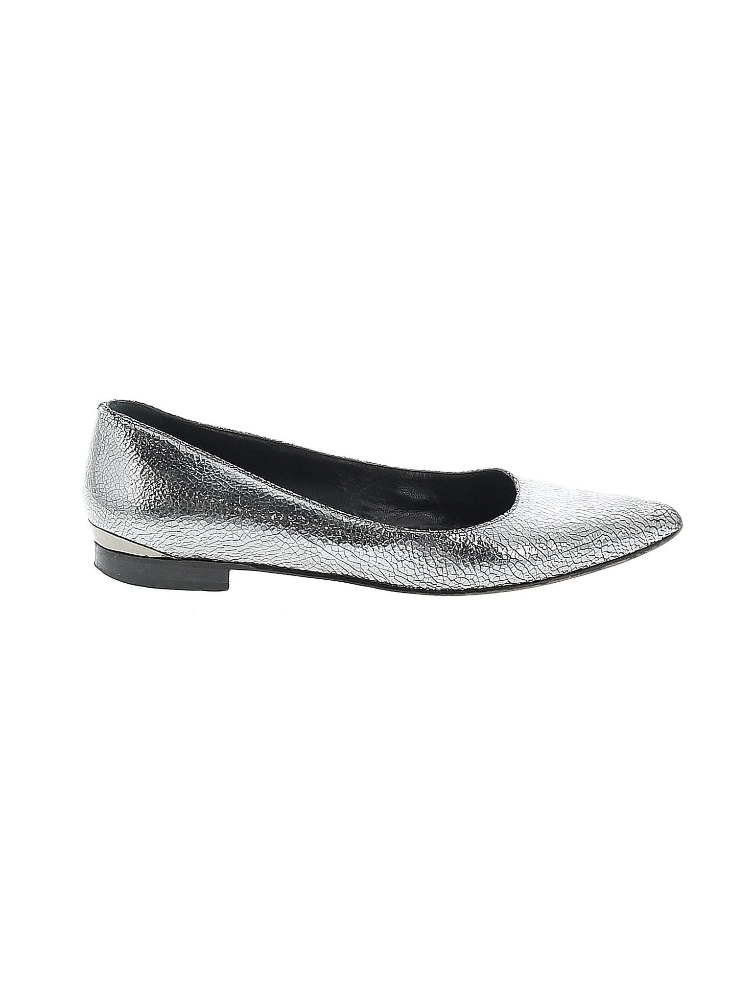 Pinko Metallic Silver Flats Size 39 (EU) 82 off ThredUp