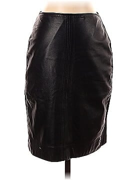 Donna Degnan Faux Leather Skirt (view 1)