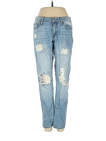 Lucky Brand 100% Cotton Solid Blue Jeans Size 2 - 71% off