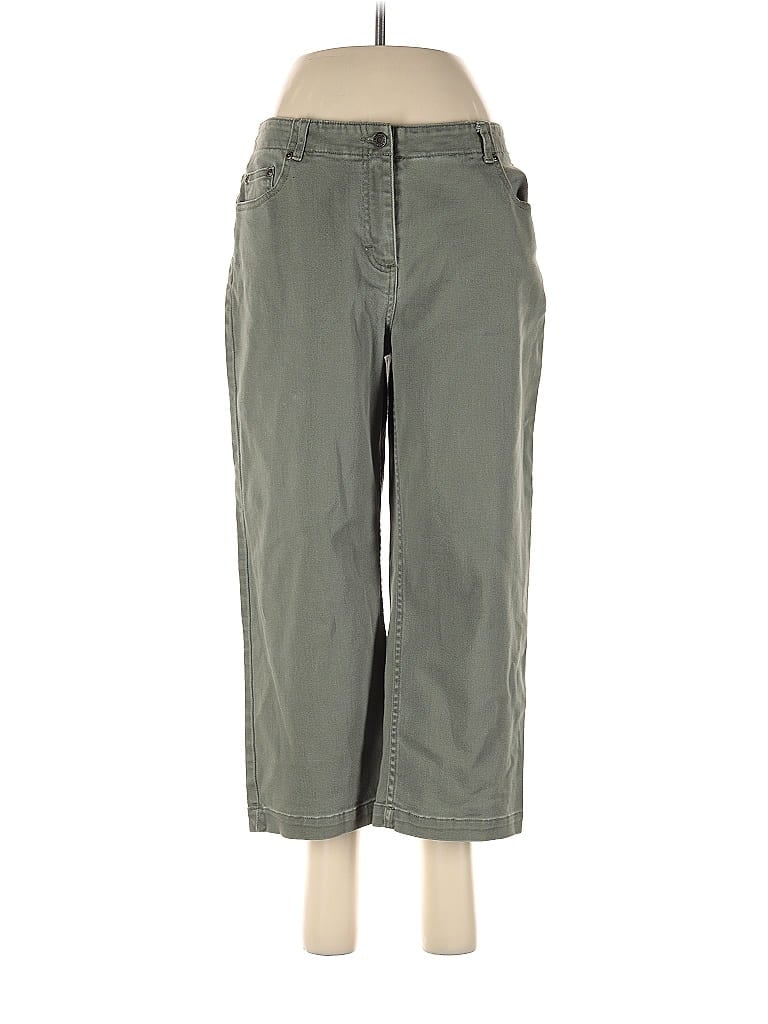 Charter Club Tortoise Green Jeans Size 8 - photo 1