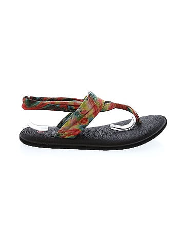 Sanuk Multi Color Green Sandals Size 9 - 59% off