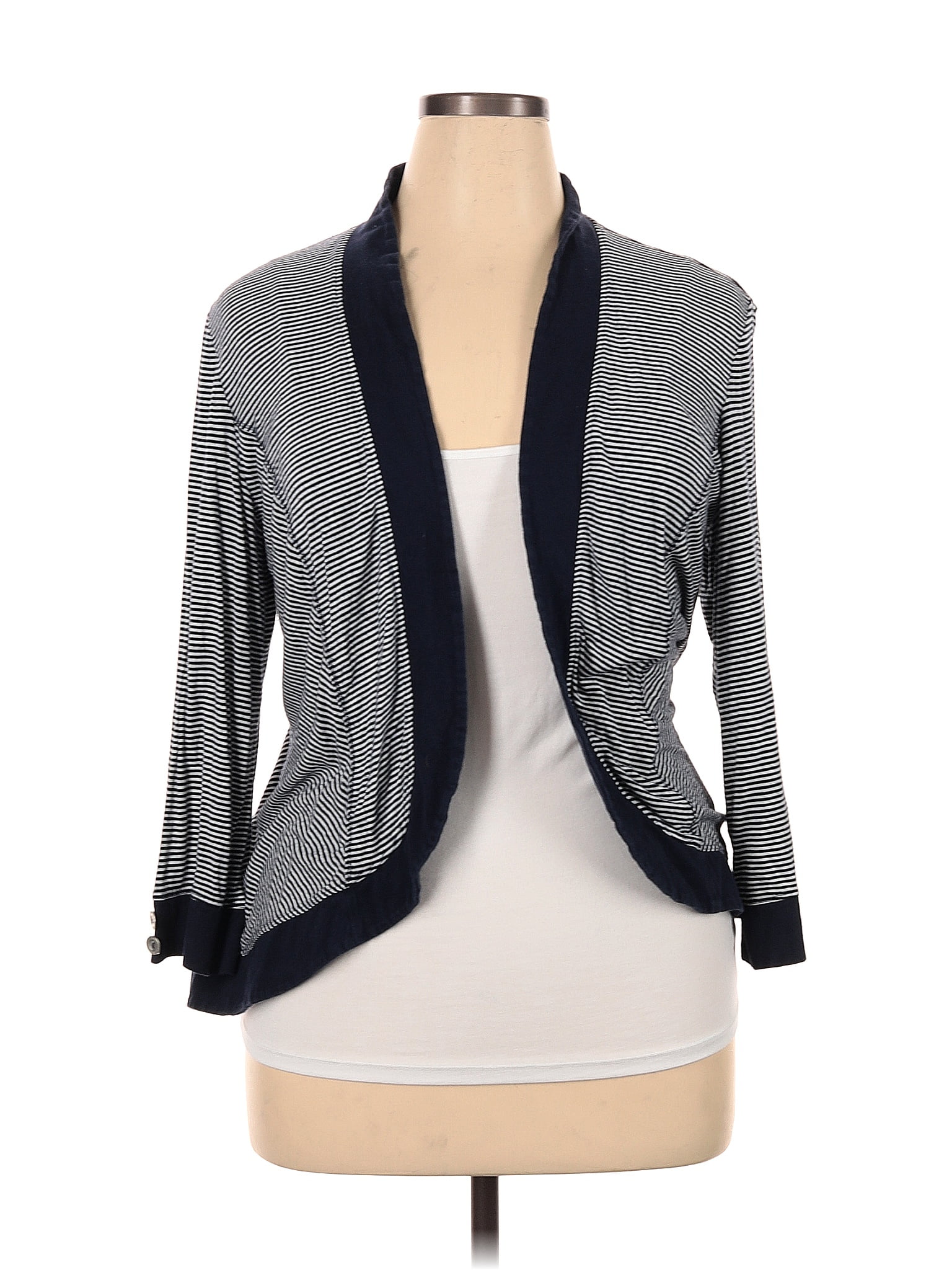 Christopher & Banks Color Block Gray Cardigan Size XL - 73% off | ThredUp