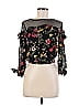 Miley + Molly Black Long Sleeve Top Size M - photo 1