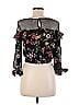 Miley + Molly Black Long Sleeve Top Size M - photo 2