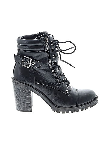 g by guess black combat boots