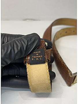 Yves Saint Laurent Vintage Leather Belt (view 2)