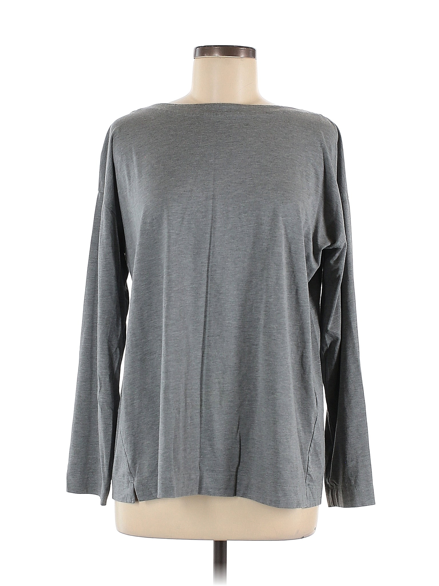 J.Jill Gray Long Sleeve T-Shirt Size M - 50% off | ThredUp