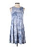 Old Navy Acid Wash Print Ombre Tie-dye Blue Casual Dress Size S - photo 1