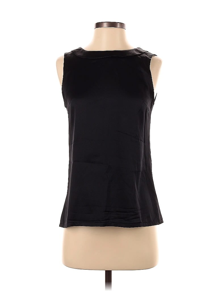 Pre-owned Wayne Sleeveless Top Black Boatneck Tops
