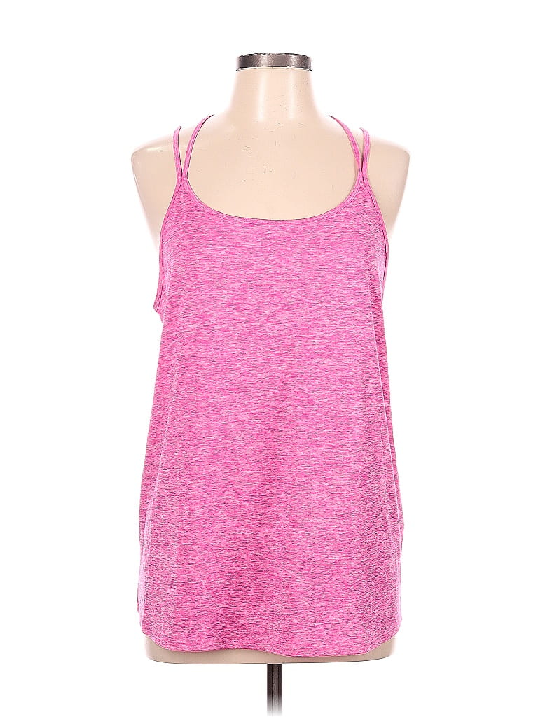 Ideology 100% Polyester Pink Active Tank Size L - photo 1