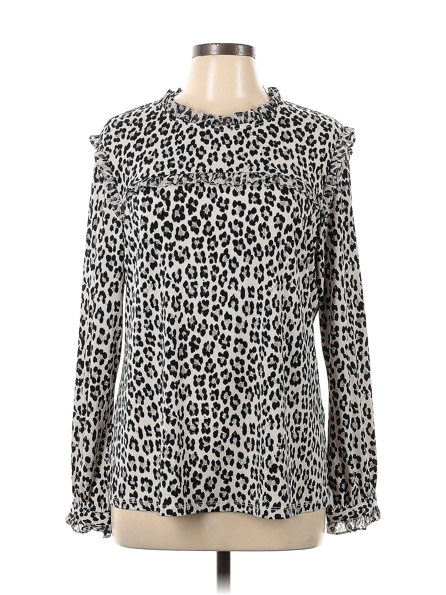 T-shirt Manches Longues Karl Lagerfeld Paris - Taille S, Blanc, Occasion En Parfait état
