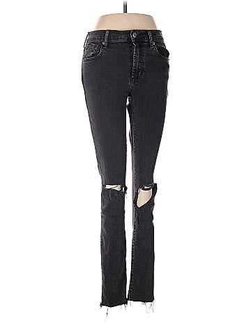 White House Black Market Solid Blue Jeans Size 00 (Tall) - 72% off