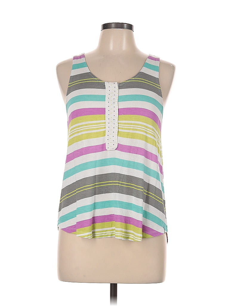 Kensie Stripes Green Tank Top Size M - 71% off | ThredUp