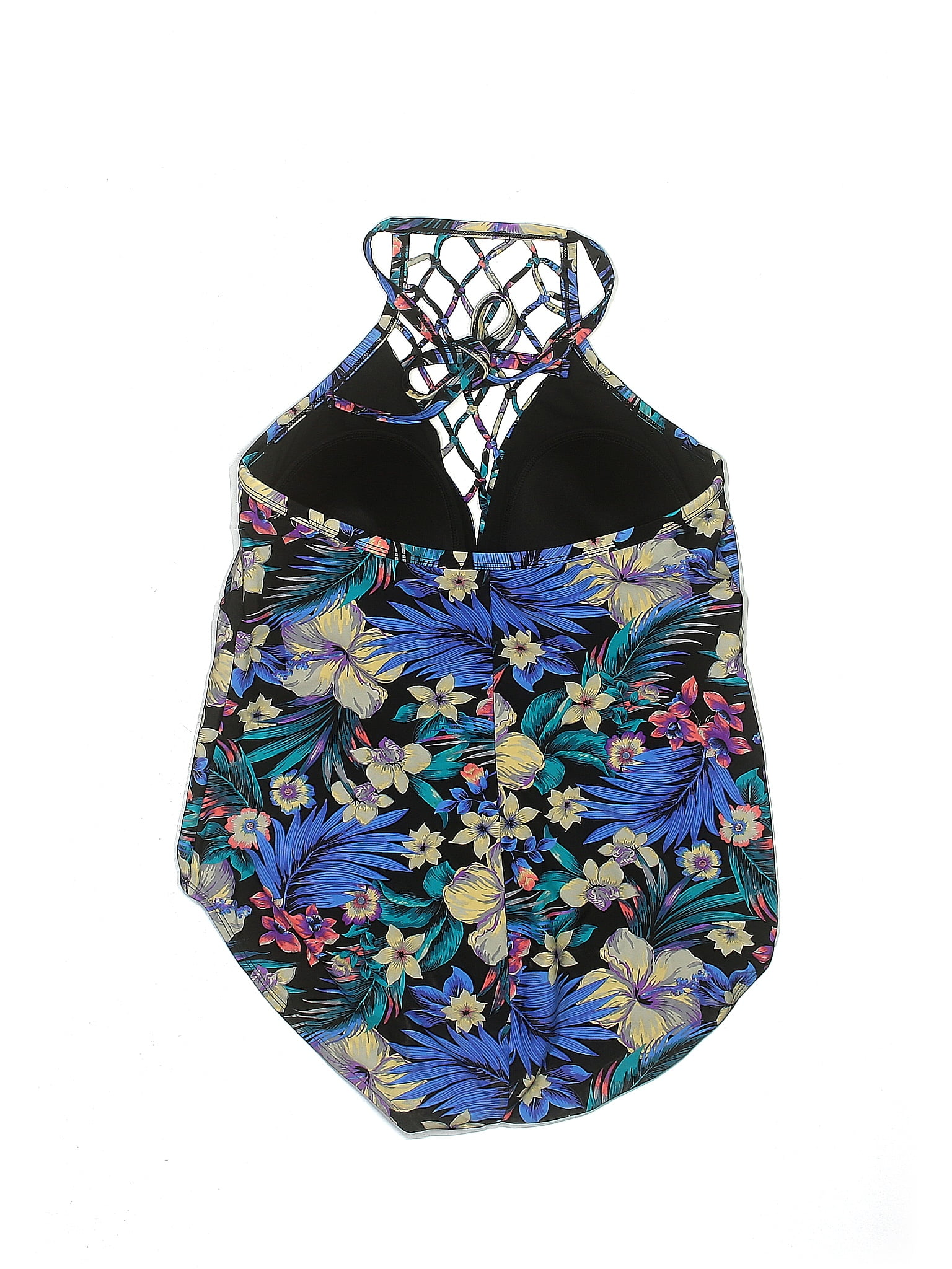 Tahiti Floral Multi Color Blue One Piece Swimsuit Size 2X (Plus) - 37% off