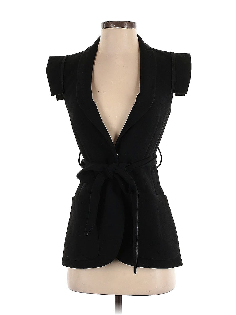 Vena Cava 100% Polyester Solid Black Vest Size 0 - 81% off | ThredUp