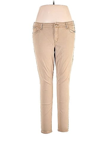 Old Navy Solid Tan Jeans Size 14 - 56% off