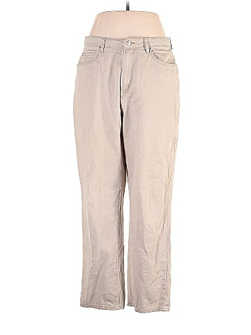 Woman Within 100% Cotton Solid Red Cargo Pants Size 16 - 60% off