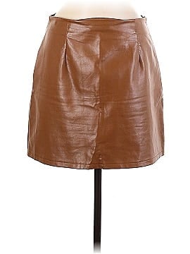 NAANAA Faux Leather Skirt (view 1)
