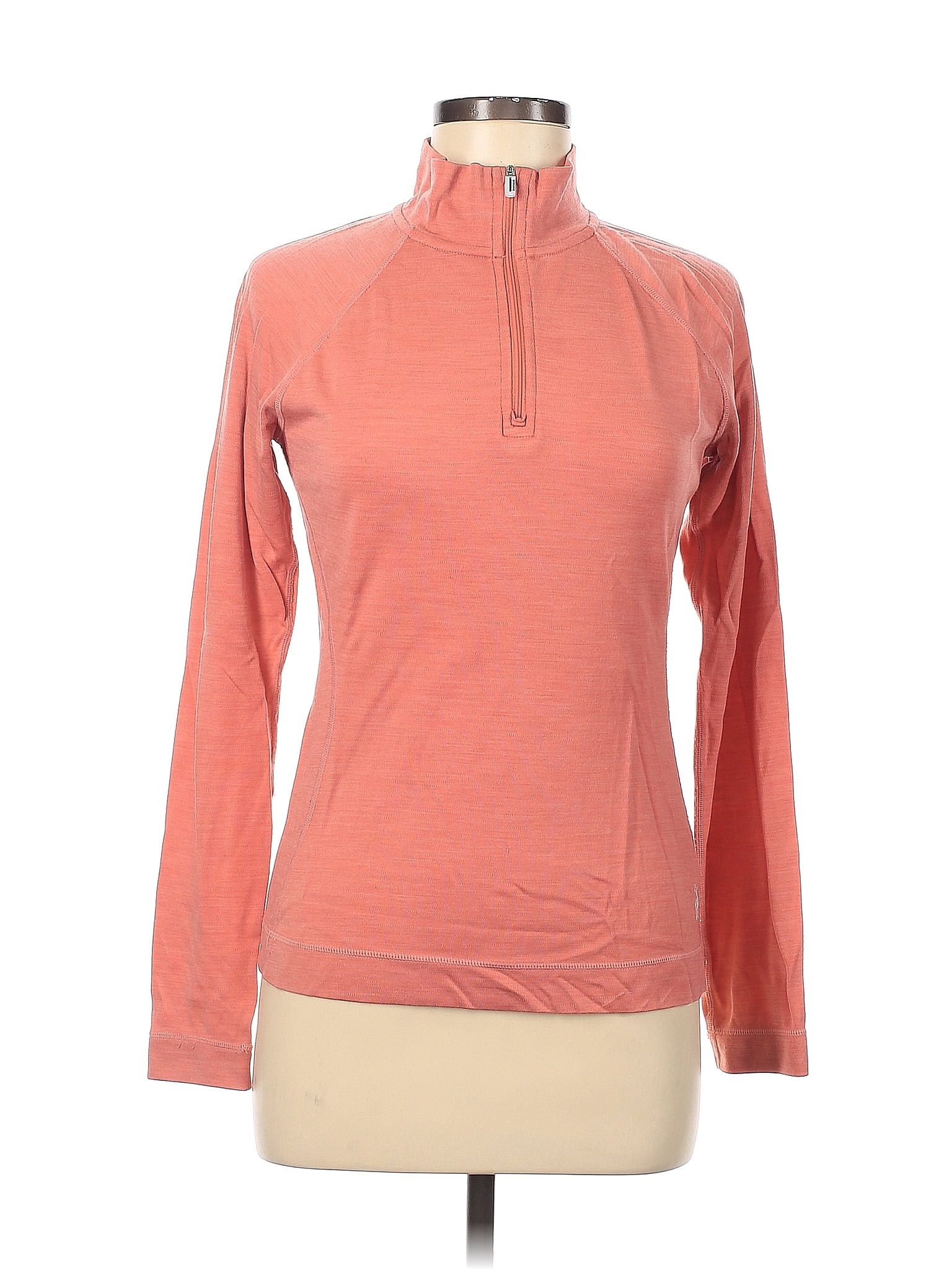 Smartwool Couche De Base Manches Longues Femme M - 100% Laine Mérinos Rose - Petit Trou
