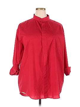 Single Needle Tailoring Long Sleeve Blouse (view 1)