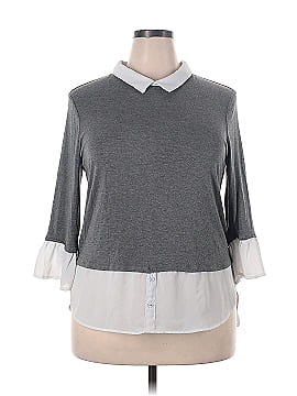 Elle Long Sleeve Button-Down Shirt (view 1)