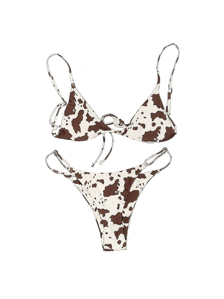 Shein Brown Two Piece Swimsuit Size M 62 off ThredUp