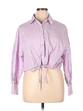What can I wear under a buttoned light purple crop top? I was
