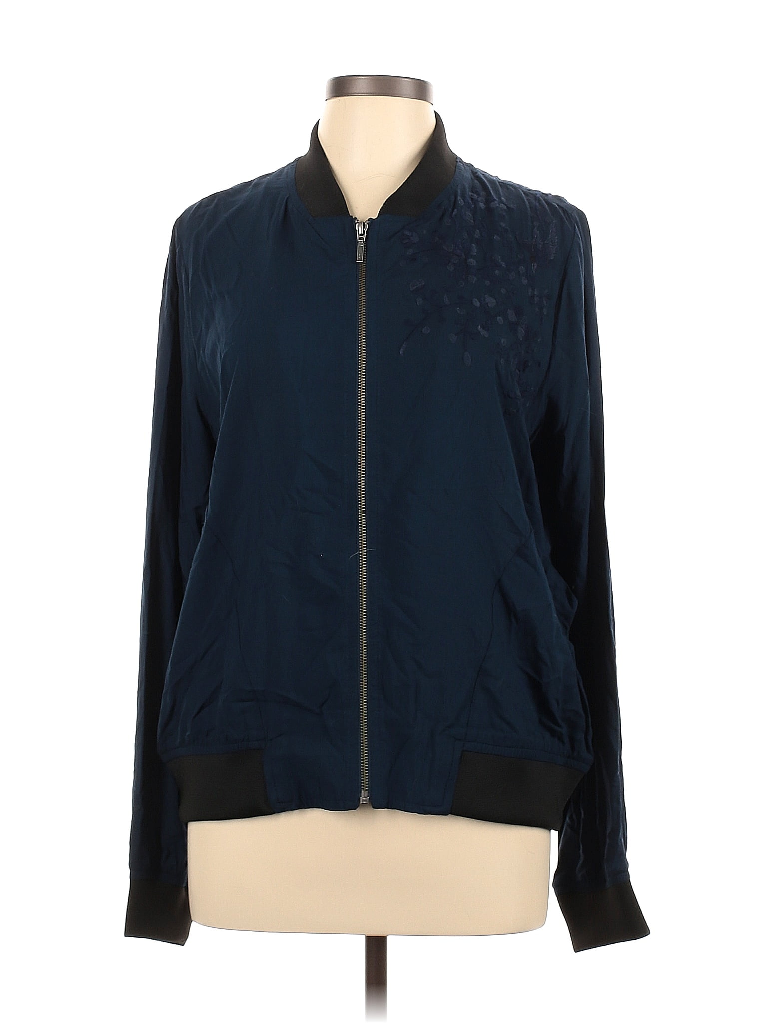 Veste Légère à Zip Made For Life - Rayée Bleu Clair - Taille PM/Petite - Occasion Très Bon état