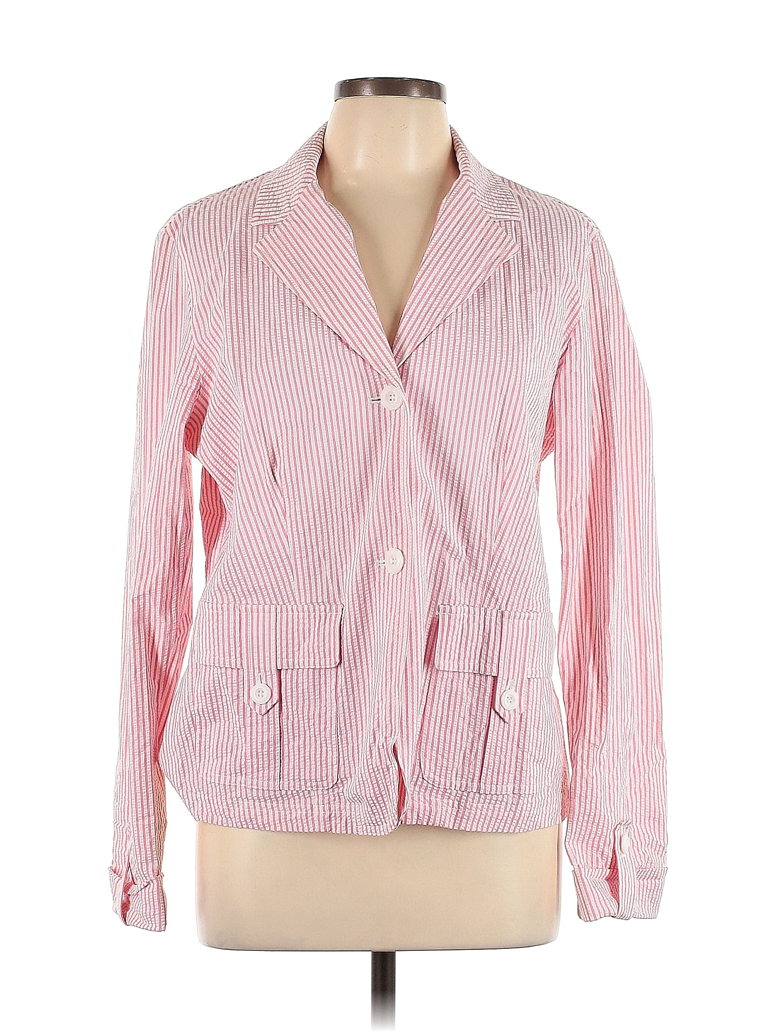 Veste Liz Claiborne Collection Doublée - Chevron Rose Noir - Taille 14 - Occasion Bon état