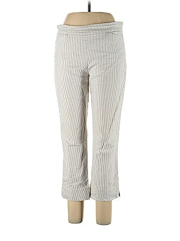 Hilary Radley Stripes Gray Khakis Size L - 76% off