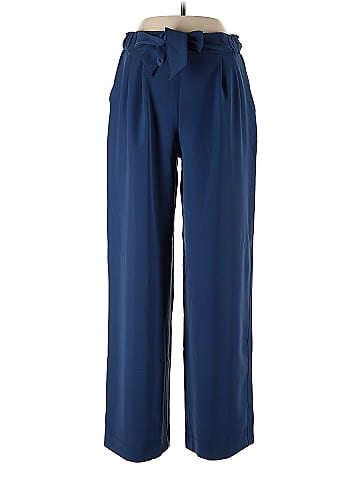 Lululemon Athletica 100% Polyester Solid Blue Dress Pants Size 10