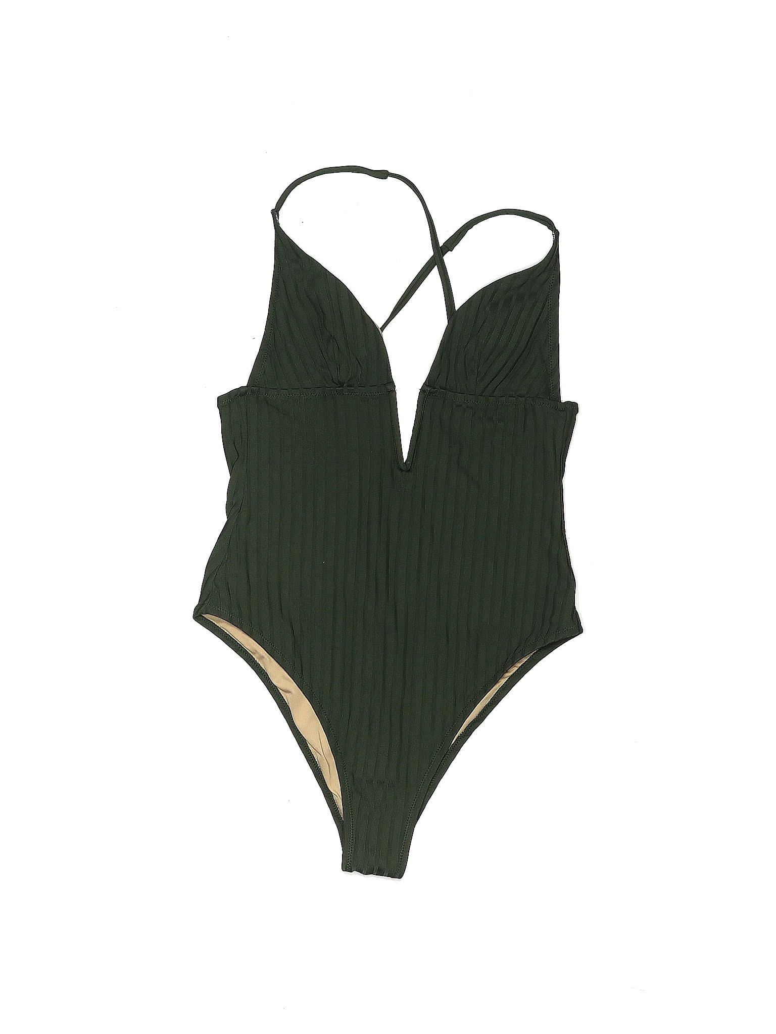 Shade & Shore Smocked One Piece Swimsuit Size S