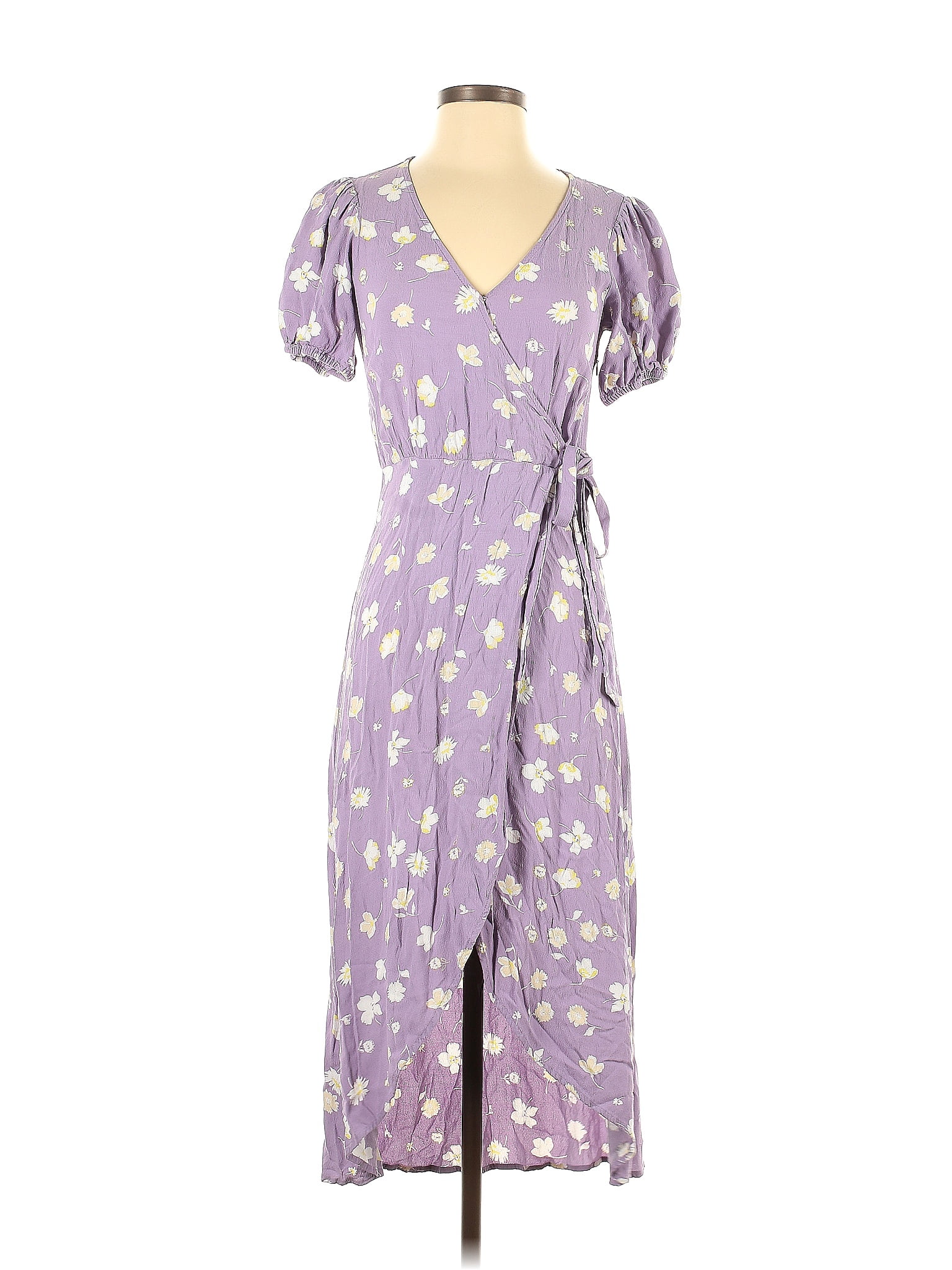 Sanctuary 100 Rayon Floral Lavender Purple Casual Dress Size 0 73