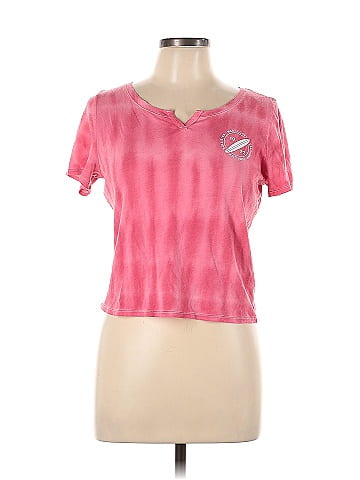 Hollister Pink Short Sleeve T-Shirt Size L - 47% off