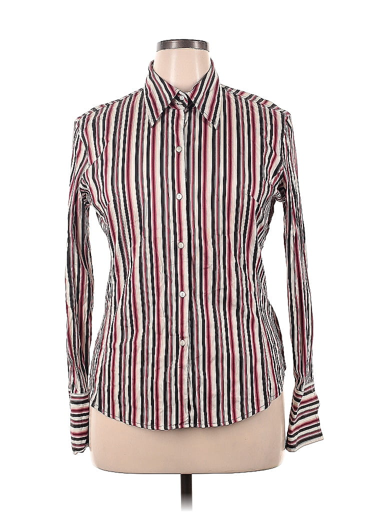 Chemise Femme The Limited à Rayures - Taille M - Col Boutonné - Occasion Très Bon état